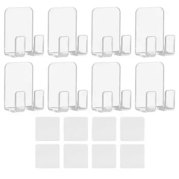 8PCS Razor Holder Hooks Self Adhesive Shaver Holder Multifunctional Wall Adhesive Hook for Cloth