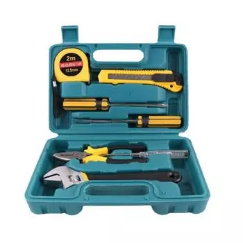 8pcs/set Screwdriver Home Maintenance Tool Set Tape Ruler Utility Toolbox Garage Tool Kit
