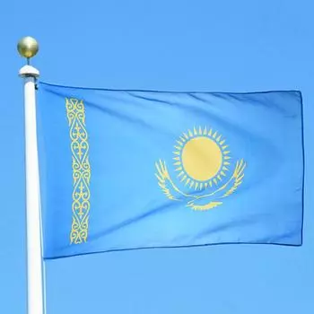 90*150 см 3*5 футов Флаг Казахстана № 4 полиэстеровый флаг