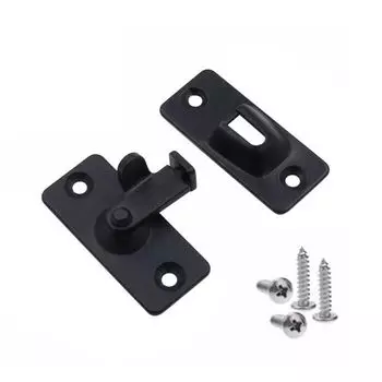 90 Degree Sliding Right Angle Door Hasp Door Locks Bolt Door Latch Door Buckles чёрный