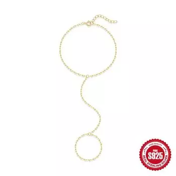 925 Sterling Silver Fashion Simple Lip Chain Anklet Women S Universal Toe Chain Original Design Chain Jewelry 925 silver золотой