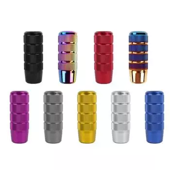 95MM Knurled Gear Shift Knob Non-Slip Aluminum Manual Transmission Shift Gear Knob Shifter Lever Knob Universal Auto Accessories золотой