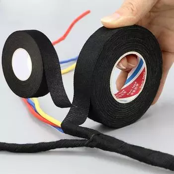 9/15/19MM изолента термостойкая клейкая тканевая лента для автомобильных кабелей жгуты проводов электрические нагревательные ленты 9mm
