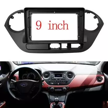 9 2 Din Android головное устройство автомобильное радио рамка комплект для Hyundai Grand I10 2013-2016 авто стерео приборная панель отделка лицевая панель 9 inch