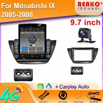 9,7-дюймовый вертикальный экран Tesla Android автомобильное радио для Mitsubishi Lancer IX 2006-2010 навигация GPS мультимедийный плеер 2din 8 core 2GB+32GB
