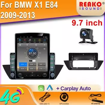 9,7-дюймовый вертикальный экран Tesla Android автомобильное радио для BMW X1 E84 2009-2013 GPS навигация мультимедийный плеер стерео Carplay 8 core 2GB+32GB