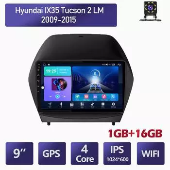 9 Android автомобильное стерео радио для Hyundai IX35 Tucson 2 LM 2009-2015 автомобильный мультимедийный плеер DVD колонки головное устройство аудио WIFI 1 + 16 ГБ