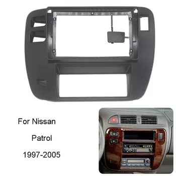 9-дюймовый автомобильный радиоприемник для Nissan Patrol 1997-2005, видеорегистратор, плеер, аудио, 2 Din, стерео рамка, комплект для крепления кабеля, адаптер Fascia
