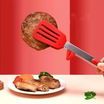 9-дюймовый красный с кронштейном силиконовый пищевой зажим на кухне термостойкий антиожоговый зажим для барбекю инструменты для барбекю