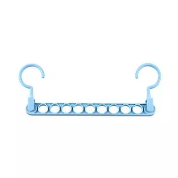 9-holes Wardrobe Clothes Hanger Nonslip Jacket Coat Drying Rack Space-saving Organizer for Home Bedroom Cloakroom Hotel красный