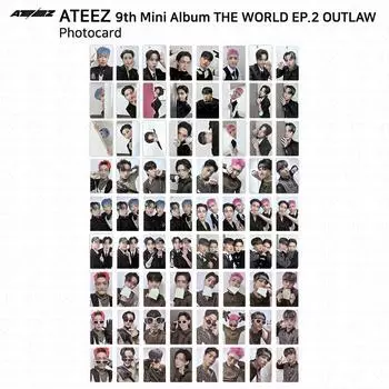 9-й мини-альбом ATEEZ THE WORLD EP.2 OUTLAW Фотокарточка HONGJOONG SEONGHWA SAN KPOP Jongho - A ver. #01