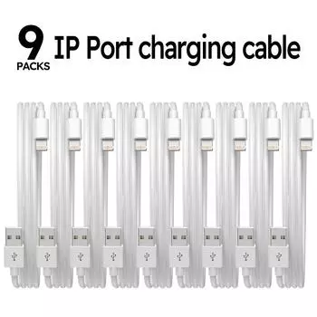 9 шт. 6 футов USB-кабель для быстрой зарядки для iPhone, кабель Lightning для iPhone, кабель для быстрой зарядки, совместимый с iPhone