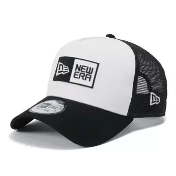 9FORTY Tracker Box Logo Box Logo 13515947 Cap [New Era] A-Frame WHI/BLK