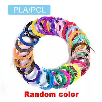9M/25M/50M/100M PLA PCL 3D-ручка Расходные материалы Цветная без запаха безопасная пластиковая нить Диаметр 1,75 мм для 3D-ручки