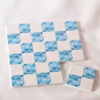 9pcs/set Square 1:6/1:12 Doll House Furniture OB11 Doll House Tiled Wall Kids/Children/Toddler B