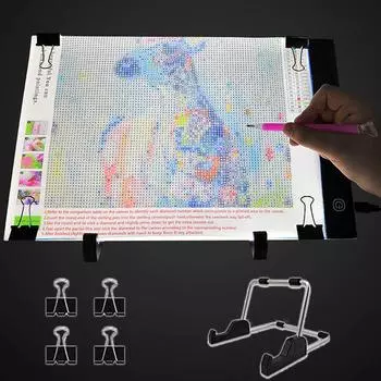 A4 Led Light Pad для алмазной живописи 5D Алмазная вышивка Light Board Набор инструментов