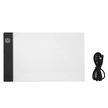 A5 USB светодиодная доска для копирования, 3 уровня затемнения, регулируемая яркость, ультратонкий световой короб для отслеживания