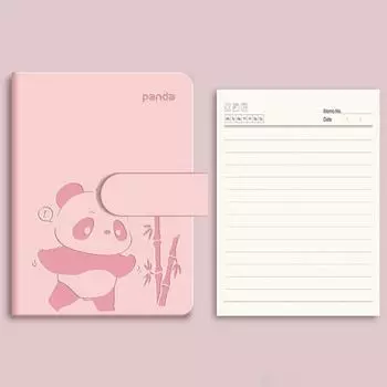 A6 B6 Pocket Notebook Cartoon Diary Book Cute Portable Handbook Student B6-Pink