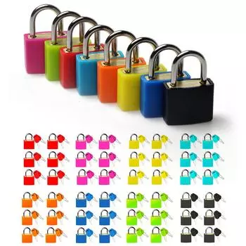 A# 6pcs Baggage Lock Zinc Alloy Security Lock 23MM for School Dormitory Gym Lock зелёный