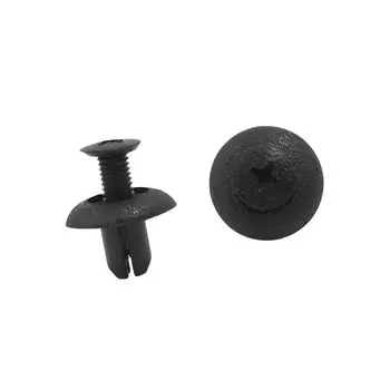 A ABSOPRO Car 7mm Hole Clip Push Type Rivet Retainer Fastener Bumper Pin Plastic (Set of 20) 18 x 17mm