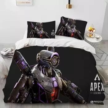 A-Apex Legends Game Gamer Cartoon Comforter Постельный комплект, пододеяльник, постельный комплект, пододеяльник, наволочка, комплект постельного белья размера «king-size» 70x133cm 2pcs