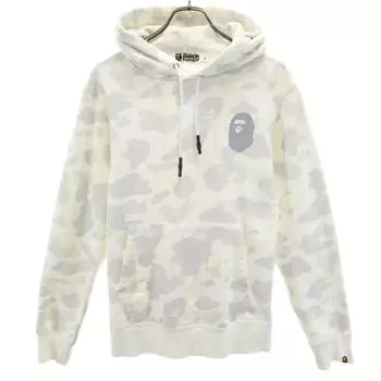 A BATHING APE Made in Japan, luminous Long sleeve Sweatshirts M white Men s Used