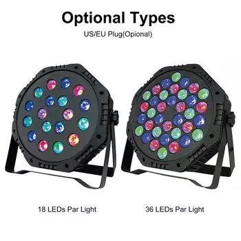 A C100240V 2223W 36 светодиодов Par Light Сценическая лампа Светильник Поддерживаются различные режимы освещения 36pcs eu