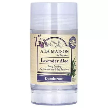 A La Maison de Provence, Дезодорант с лавандой и алоэ, 70 г (2,4 унции)