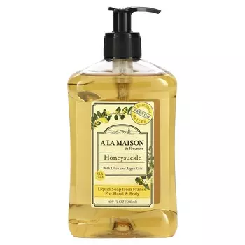 A La Maison de Provence, Hand & Body Liquid Soap, Honeysuckle, 500ml (16.9fl oz)