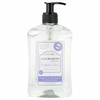 A La Maison de Provence, Liquid Soap, Hand and Body, Fragrance Free, 500 ml (16.9 fl oz)