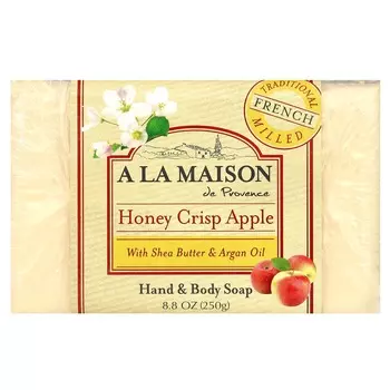 A La Maison de Provence, мыло для рук и тела, медовое хрустящее яблоко, 8,8 унций (250 г)