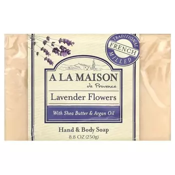 A La Maison de Provence, мыло для рук и тела, цветок лаванды, 8,8 унций (250 г)