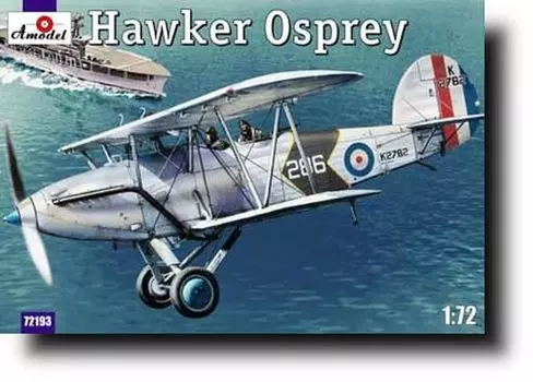 A Model Hawker Osprey Biplane Fighter Plastic Model AM72193 1/72