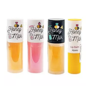 A pieu Honey & Milk Lip Oil / Питательный бальзам для губ 02 Lip Oil Light (Peach)