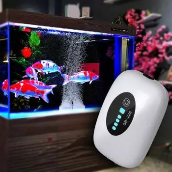 Аэратор для аквариума, сверхнизкий уровень шума, перезаряжаемая USB-зарядка, воздух для аквариума A