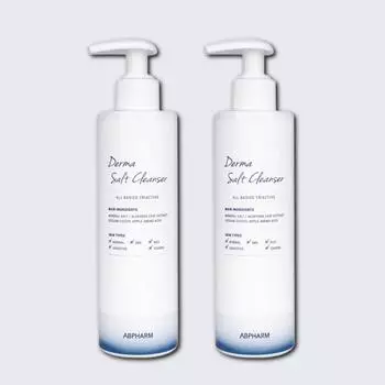 AB Pharm Salt Cleanser Mildly Acidic Foam Cleansing, 2 Pieces, 200ml