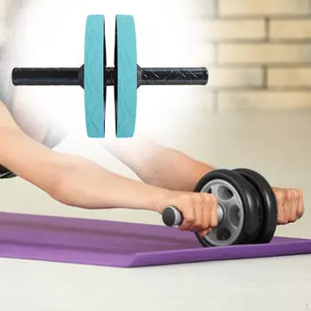 Ab Roller Wheel Body Building Exercise Barbell Abdominal
