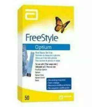 Abbott FreeStyle Optium Глюкоза в крови(8 х 50 = 400 тест-полосок) АПРЕЛЬ -2024