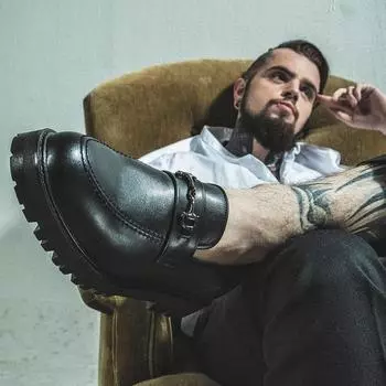 [ABC] MF 1991 Glendale Calfskin Basic Horsebit Loafer Vanta Black,1991, 7000002810,BLACK 240