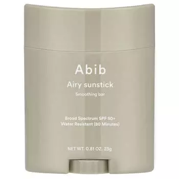 Abib, Airy Sun Stick Smoothing Bar, SPF 50+, 23 г (0.81 унция)