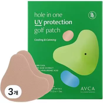 Солнцезащитные патчи Abka Hole-in-One UV Protection Golf Sun Patch 2 патча x 5 шт., 17,5 г, 3 шт.
