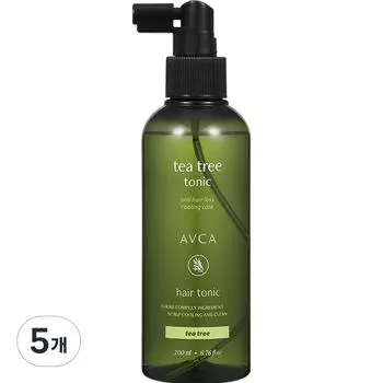 Abka Scalp Care Hair Loss Symptoms Relief Тоник для волос с чайным деревом, 5 шт., 200 мл