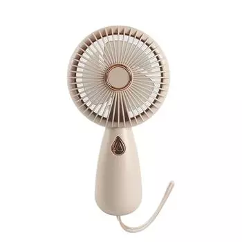 ABS Portable USB Fan With Built-in Lighting Camping Or Emergencies Portable USB Charging Convenient розовый