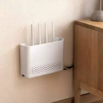 ABS Router Storage Box Wall Mounted Mounted Storage Box Bracket Wireless Router Rack Home Small