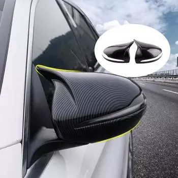 ABS стайлинга автомобилей зеркало заднего вида рамка крышка отделка наклейки для Mercedes Benz CES class GLC W205 W213 W222 X253 авто C class W205 2015-21-for чёрный