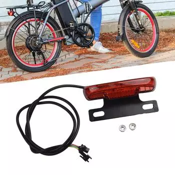 ABS задний фонарь 36-60 В Ebike для электровелосипеда светодиодные лампы аксессуары