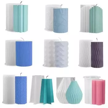 Abstract Art Gypsum Mould DIY Multiple Styles Decorative Silicone Ornament Aromatherapy Candle Mold Handmade Accessories
