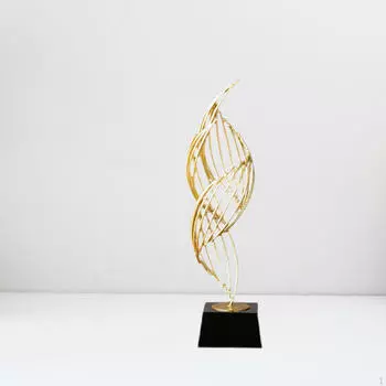 Абстрактное искусство, металлическая статуя, декор шкафа, фигурка, декоративное украшение стола, скульптура для кофе Small Black
