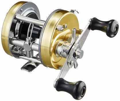 AbuGarcia Ambassador 5501CS Rocket Champagne Gold левая двухручная круглая катушка для ловли окуня, змееголова и сома, для ловли сверху (Посол)