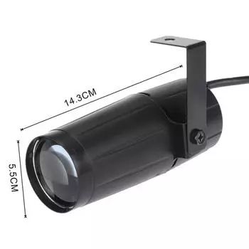 AC110-220V LED Beam Spotlight With EU/US Plug Stage Lighting DJ Disco Party Light Mini 5W Stage Light For Wedding KTV Home Decor EU Plug красный
